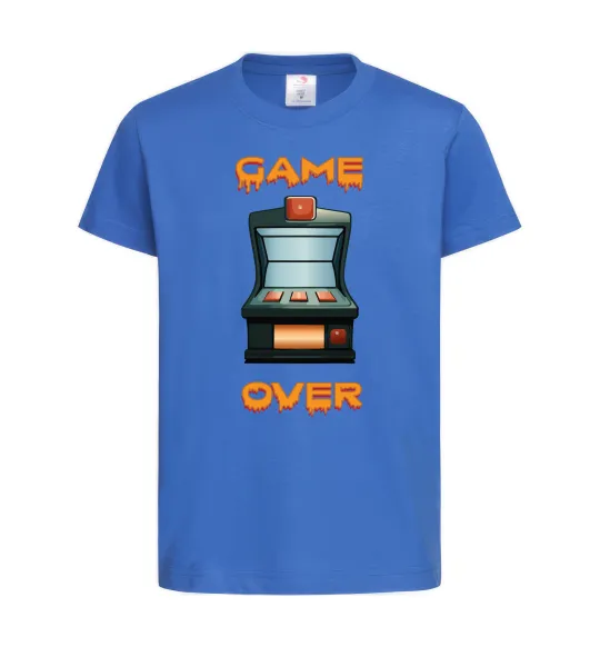 Детская футболка Vintage GAME OVER Ярко-синий фото