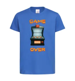Детская футболка Vintage GAME OVER Ярко-синий фото