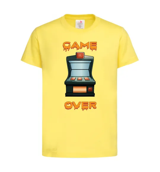 Детская футболка Vintage GAME OVER Лимонный фото