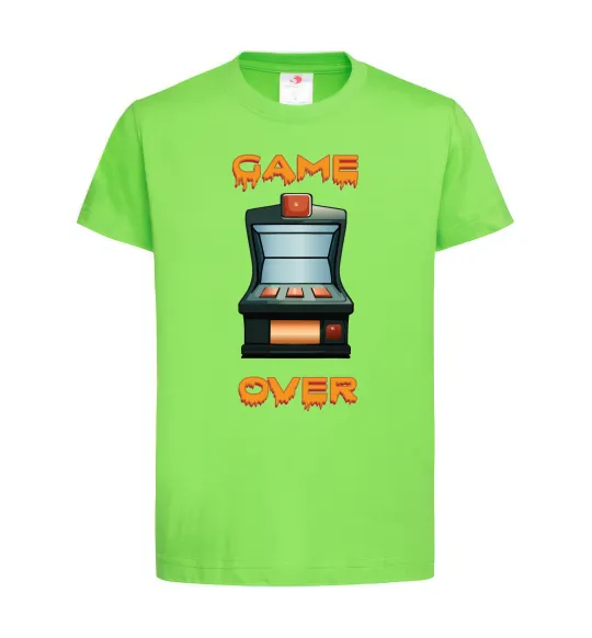 Детская футболка Vintage GAME OVER Лаймовый фото