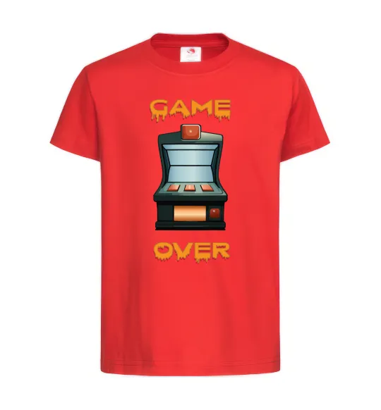 Детская футболка Vintage GAME OVER Красный фото