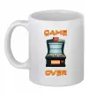 Чашка керамическая Vintage GAME OVER Белый фото