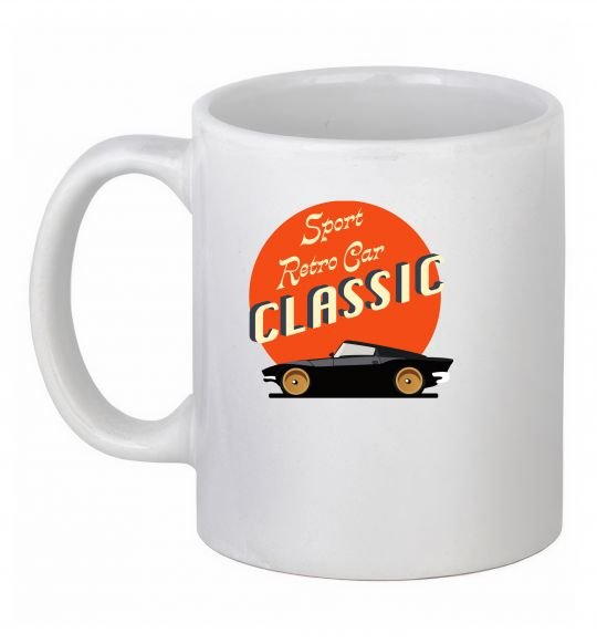 Чашка керамическая Retro Car CLASSIC Белый фото