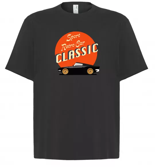 Футболка Оверсайз Retro Car CLASSIC Черный фото