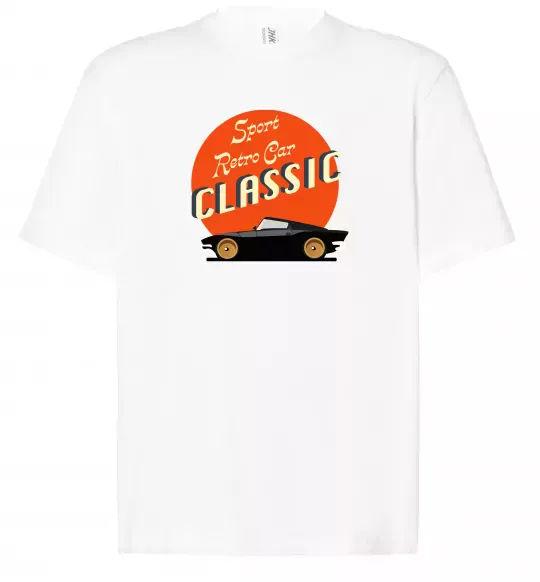 Футболка Оверсайз Retro Car CLASSIC Белый фото