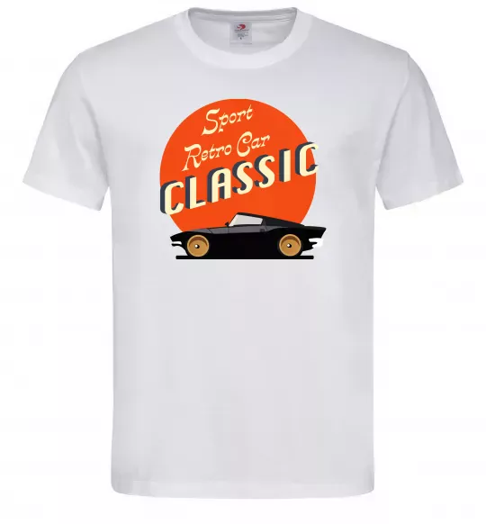 Чоловіча футболка Retro Car CLASSIC Білий фото