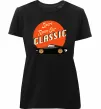 Женская премиум футболка Retro Car CLASSIC Черный фото