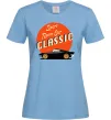 Женская футболка Retro Car CLASSIC Голубой фото