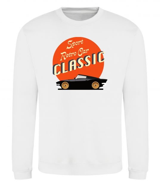 Свитшот Retro Car CLASSIC Белый фото