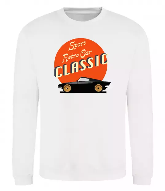 Світшот Retro Car CLASSIC Білий фото