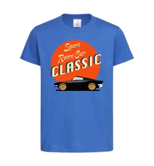 Детская футболка Retro Car CLASSIC Ярко-синий фото