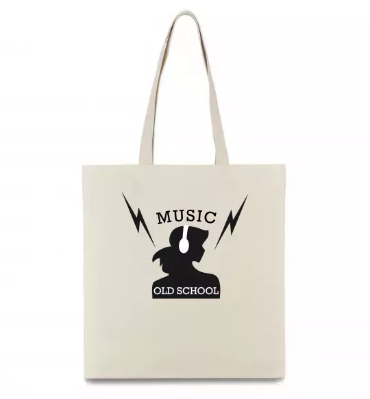 Эко-сумка Music Old School Бежевый фото