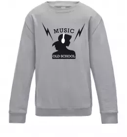 Детский Свитшот Music smile Черный фото