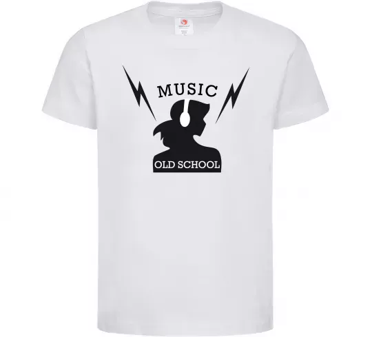 Детская футболка Music Old School Белый фото