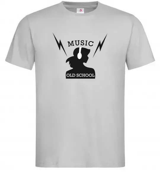 Мужская футболка Music Old School Серый фото