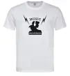 Мужская футболка Music Old School Белый Мужская футболка Music Old School Белый фото