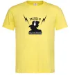 Мужская футболка Music Old School Лимонный Мужская футболка Music Old School Лимонный фото