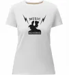Жіноча преміум футболка Music Old School Білий фото