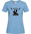 Жіноча футболка Music Old School Блакитний Жіноча футболка Music Old School Блакитний фото