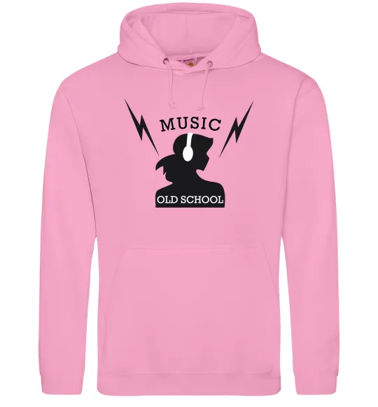 Чоловіча толстовка (худі) Music Old School Рожевий фото
