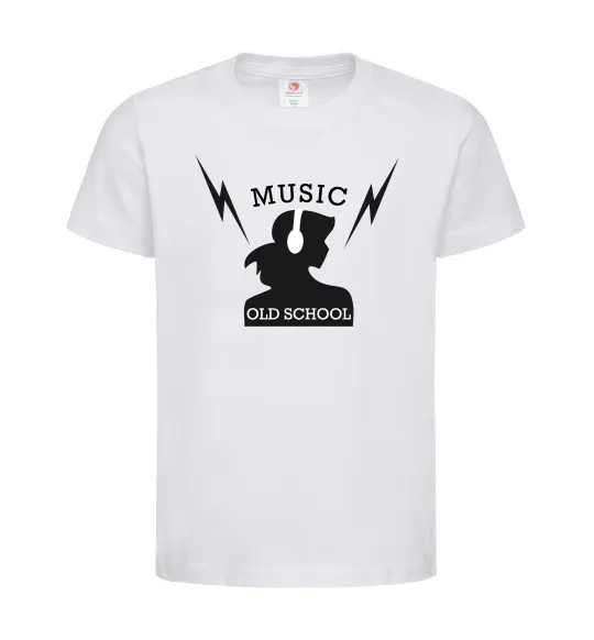 Дитяча футболка Music Old School Білий фото