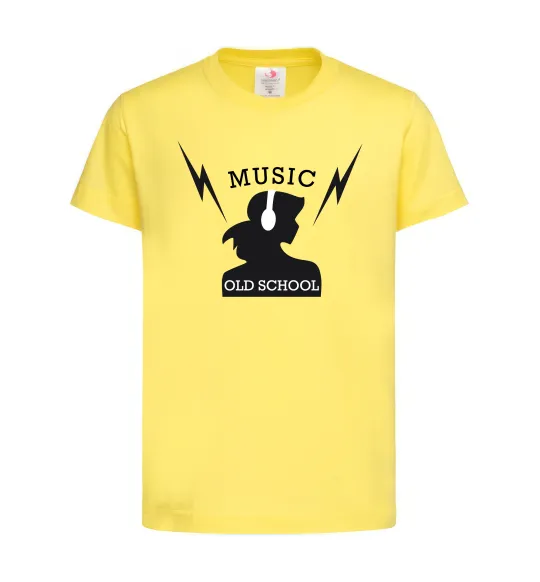 Дитяча футболка Music Old School Лимонний фото