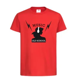 Детская футболка Music Old School Красный фото