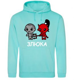 Чоловіча толстовка (худі) ВРЕДИНА, колір - м'ятний, розмір - M Чоловіча толстовка (худі) ВРЕДИНА, колір - м'ятний, розмір - M