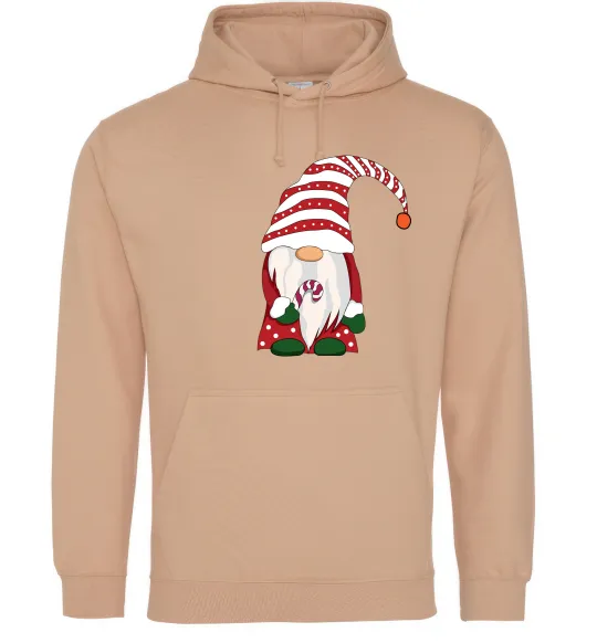 Мужская толстовка (худи) Гном(family look) для нього Песочный фото