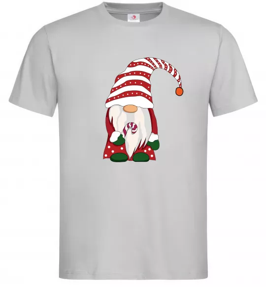 Чоловіча футболка Гном(family look) для нього Сірий фото