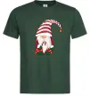 Чоловіча футболка Гном(family look) для нього Темно-зелений фото