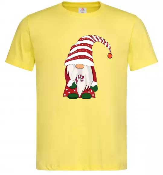 Чоловіча футболка Гном(family look) для нього Лимонний фото