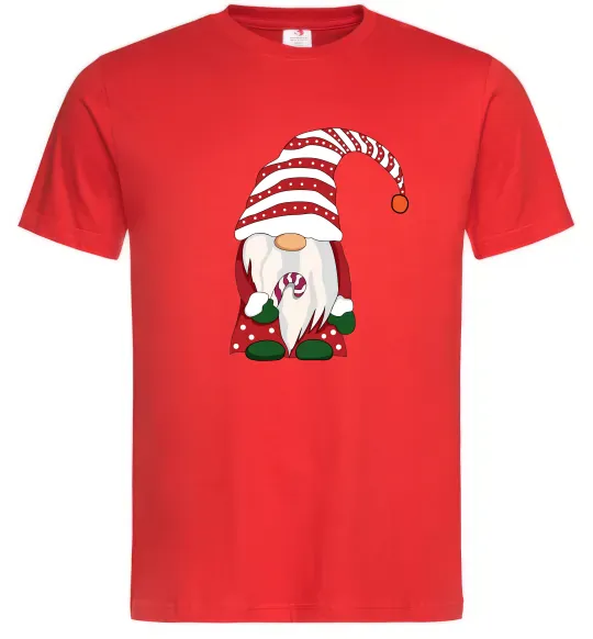 Чоловіча футболка Гном(family look) для нього Червоний фото