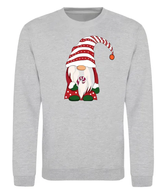 Світшот Гном(family look) для нього Сірий меланж фото