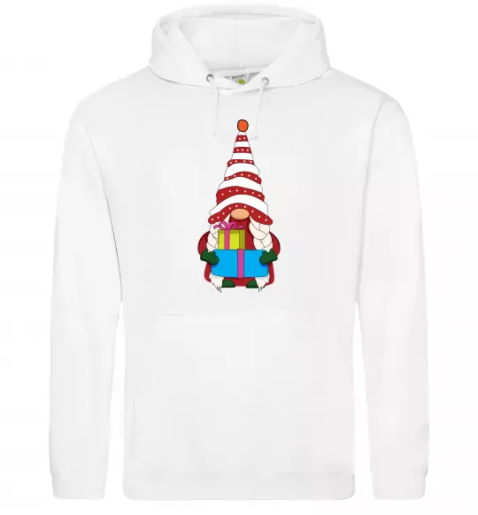 Жіноча толстовка (худі) Гном(family look) для неї Білий фото