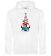 Жіноча толстовка (худі) Гном(family look) для неї Білий Жіноча толстовка (худі) Гном(family look) для неї Білий фото