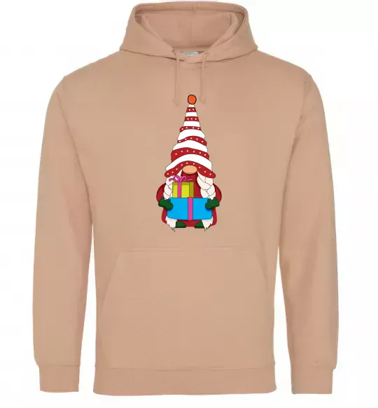 Жіноча толстовка (худі) Гном(family look) для неї Пісочний фото