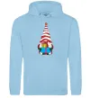 Жіноча толстовка (худі) Гном(family look) для неї Блакитний фото