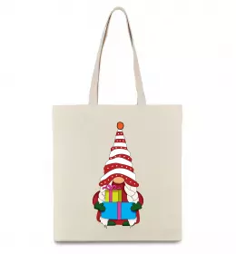 Еко-сумка Гном(family look) для неї Бежевий фото