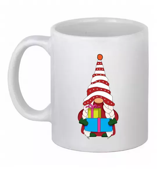 Чашка керамічна Гном(family look) для неї Білий фото