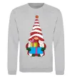 Свитшот Гном(family look) для неї Серый меланж фото
