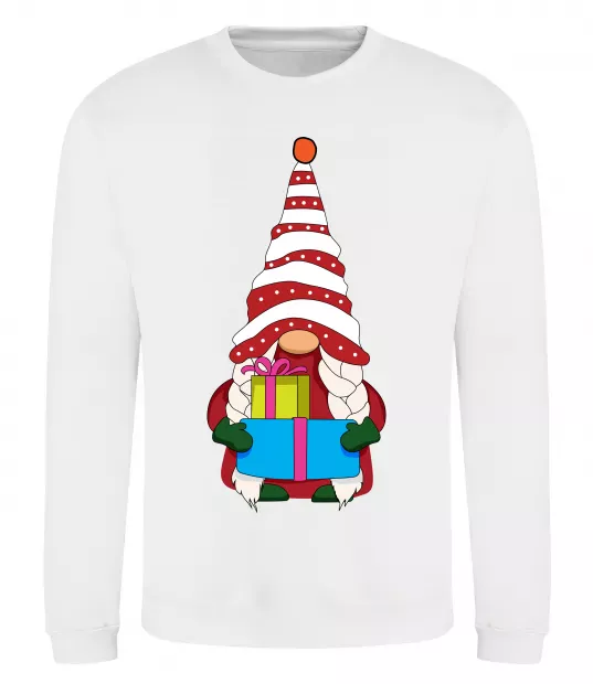 Світшот Гном(family look) для неї Білий фото