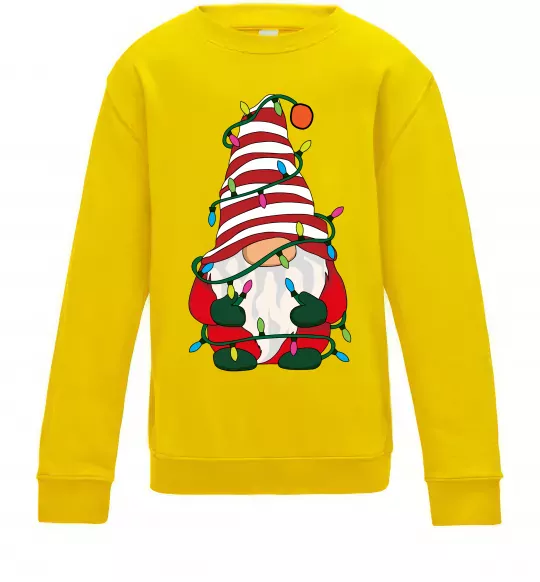 Детский Свитшот Гном(family look) для дитини Солнечно желтый фото