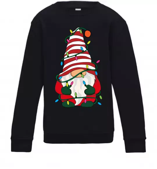 Детский Свитшот Гном(family look) для дитини Черный фото