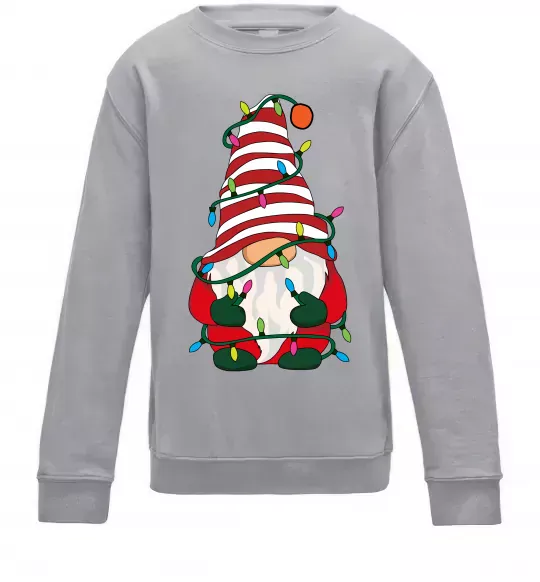 Детский Свитшот Гном(family look) для дитини Серый меланж фото