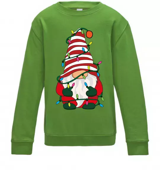 Детский Свитшот Гном(family look) для дитини Лаймовый фото