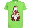Детская футболка Гном(family look) для дитини Лаймовый фото