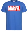 Мужская футболка Marvel logo red white, розмір XL Ярко-синий фото