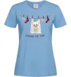 Жіноча футболка Сохну по тобі Блакитний фото