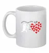 Чашка керамічна Тисяча й одне серце тобі Білий фото